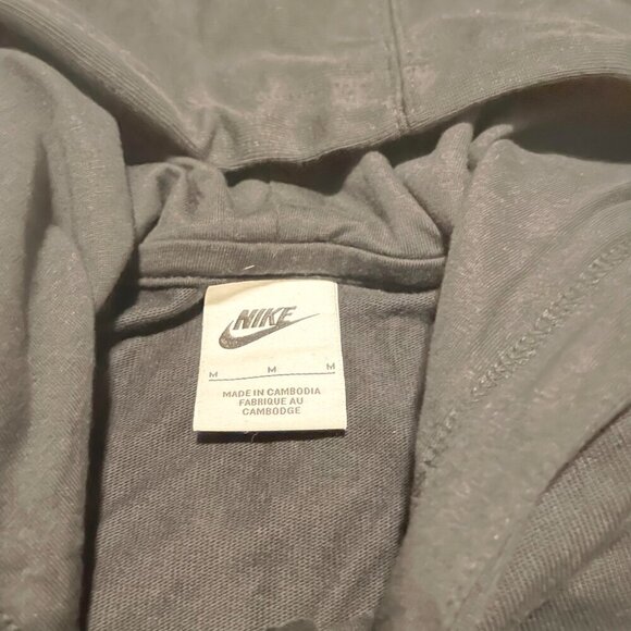 Nike Black Zip Up Hoodie Womens Size Medium Sweater - Picture 3 of 15